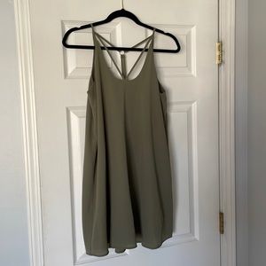 Blue Rain Olive Green Dress